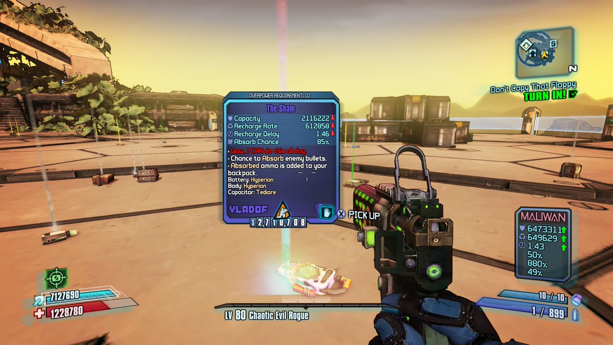 PilotPlaysGames's tweet photo. SHINY SHAM! #Borderlands https://t.co/xofYVZj86g