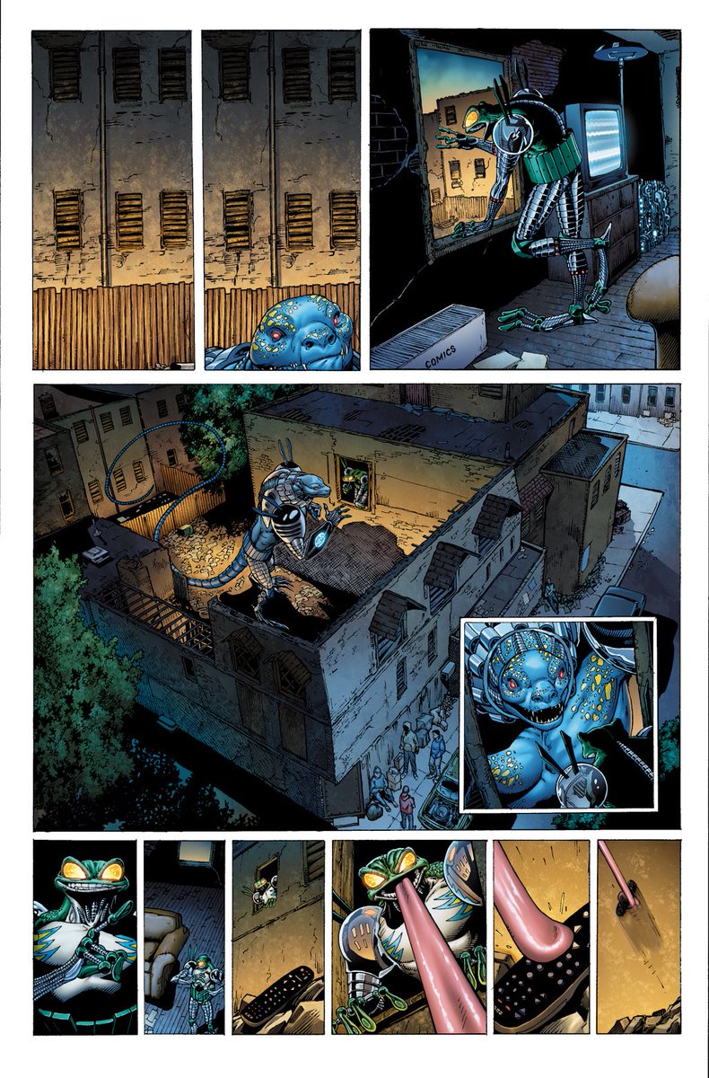 EthanVanSciver's tweet photo. The first four pages of CYBERFROG:NOTHIN’ WEIRD #1!  Back it tonight!  https://t.co/EYTMfVJF3k https://t.co/DwYex6BdEX