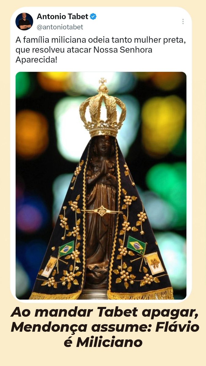MidiaNINJA's tweet photo. Nossa Senhora Aparecida, rogai pelo Brasil e iluminai tudo aquilo que tentam esconder. 🙏 https://t.co/Y1nJCNUV8d