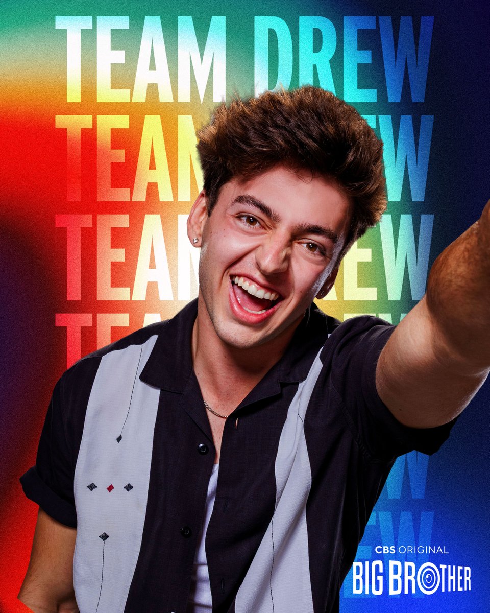CBSBigBrother's tweet photo. drewthers rise—if you're rocking with drew, make some noise and share this photo!!! 😈 #bigbrother #bb28 #teams https://t.co/eHAHvgte2d