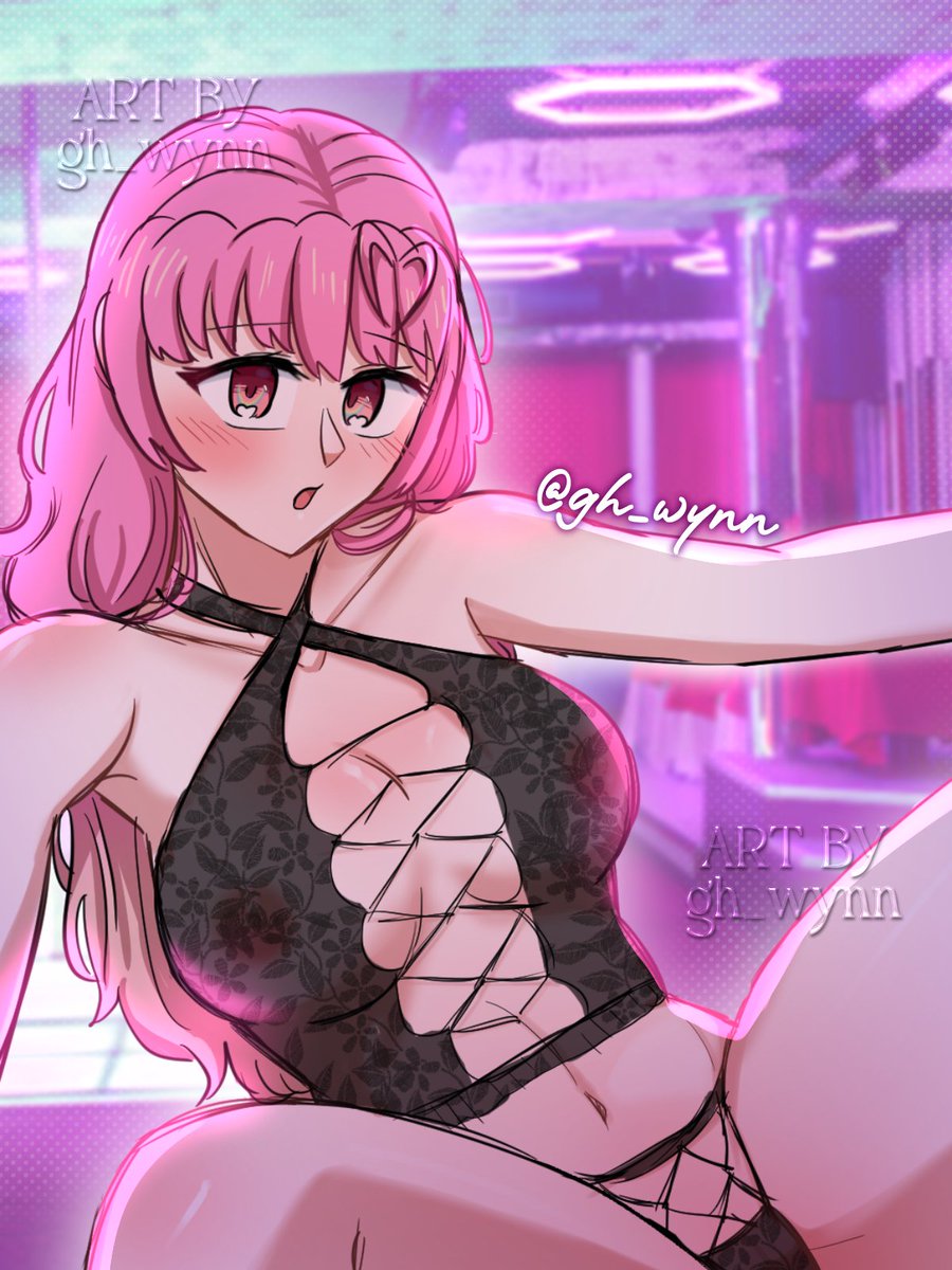 midnight_wynn's tweet photo. realized i never posted this artwork. it's unfinished but aw well lol stripper au Aeryn! 💞

#OCㅤㅤ #artㅤㅤㅤㅤ #nsfwart https://t.co/SIWlT2zV9i