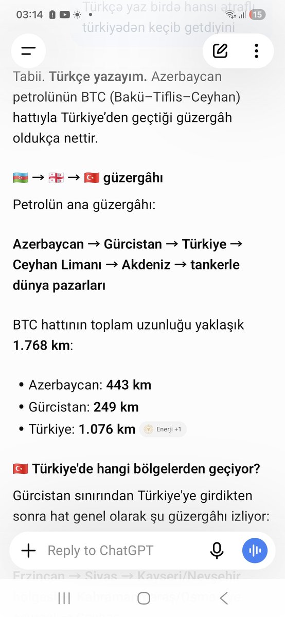 talbo26451's tweet photo. @ZobiciQue Azerbaycan petrolu türkiyeden keçerekmi gidiyor?Türkiye İsraille ticaretmi yapıyor kendi ülkene hakaretmi etdin şerefine soktuğum trol https://t.co/5s2l3hXGcy