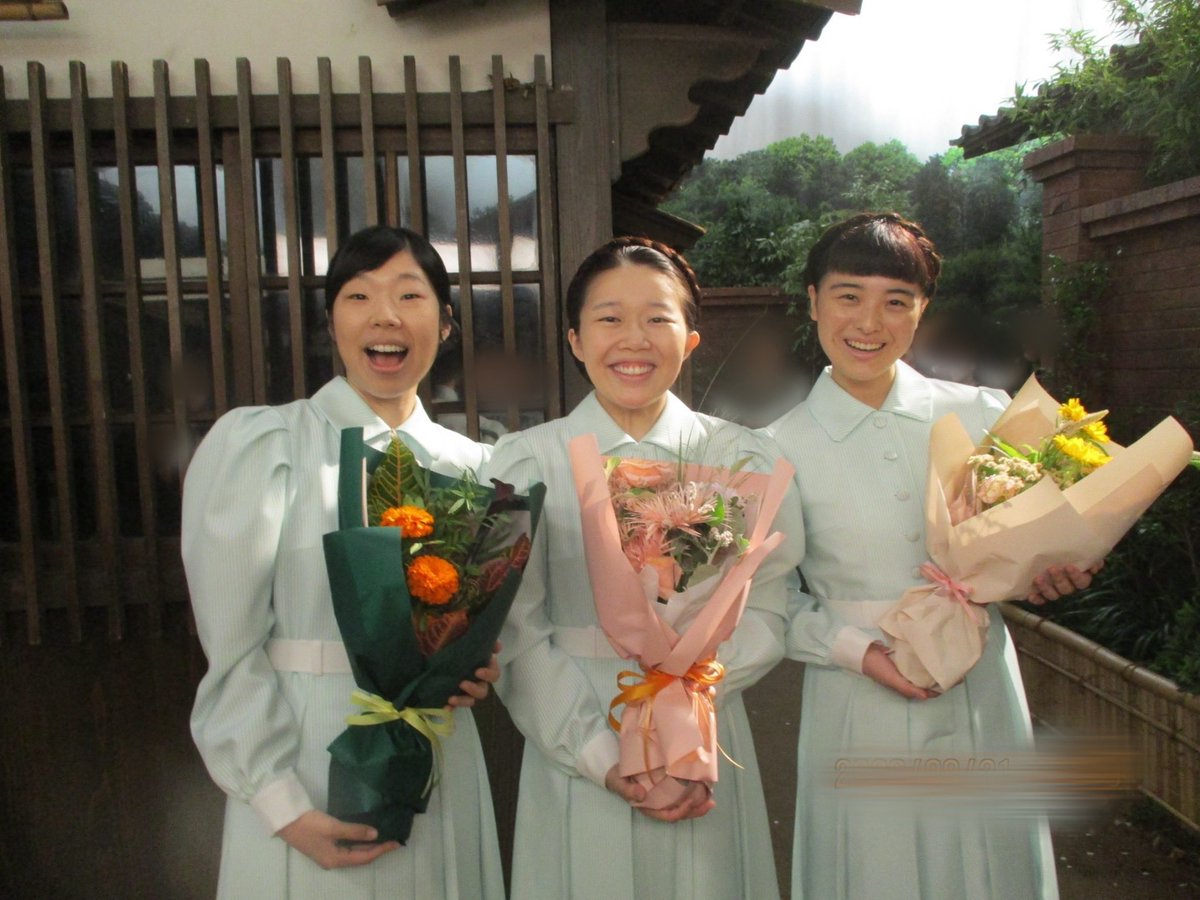 100flowerMomoka's tweet photo. 『風、薫る』
誠にありがとうございました！

恵風看護婦会の一員として、有森ソノとしてかっこいい皆さまと看護婦のみちを一緒に歩ませていただけてとても幸せでした！
「風、薫る」にしなやかな力をいただく日々でした🌬️
いただいた力を胸にまた行って参ります！
ありがとうございました！

#風薫る https://t.co/acaNn3IKfg