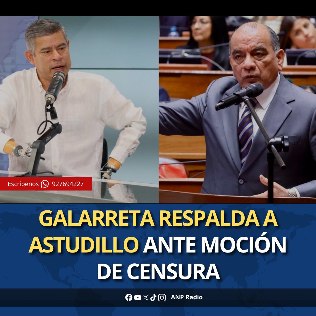 ANPRadio_'s tweet photo. 🚨 Galarreta cuestiona que cambiar ministros resuelva la inseguridad y respalda las acciones de Astudillo, quien lleva cerca de dos meses en el Interior.  

Mantente informado con ANP Radio       
Síguenos: https://t.co/ev6CKgOn3C https://t.co/d5Cz19jDE6