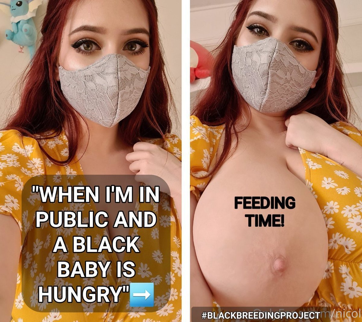 bad_daddy_ca's tweet photo. No your wife isn't going. to breast feed your baby any more. These baby milkers belong to Jamal now.
She only breast feed Black babies now.
Sorry but you're baby can starve. BNWO
#ytextinction #breedblack #abortyt https://t.co/0WFYbt7wOP