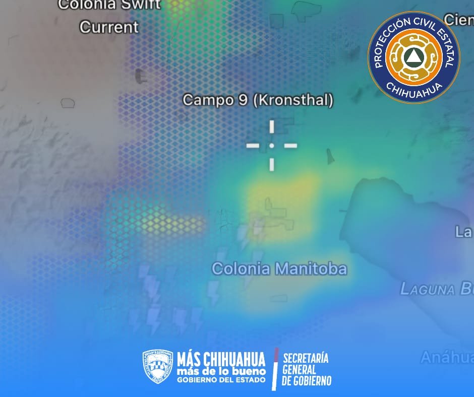 CEPC_Chih's tweet photo. ⚠️ ¡Atención!
​Se detecta formación de tormenta sobre el corredor comercial de Cuauhtémoc, así como en colonias Manitoba y alrededores.

​🌧️ Si te encuentras en la zona o tienes que transitar por ahí, te pedimos tomar precauciones, extremar cuidado al manejar. https://t.co/rJoBhMMcf1