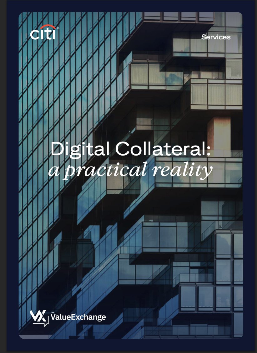 IOV_OWL's tweet photo. 💣 BREAKING: Citi says global collateral markets are being fundamentally rebuilt around tokenized assets and 24/7 settlement.

In a new report released today, Citi says 77% of firms expect to use tokenized collateral in 2026, while 5% of repo turnover is already being traded in tokenized form.

The bank highlights:

• DTCC tokenized U.S. Treasuries launching in October 2026
• Citi Token Services already processing billions in 24/7 institutional transactions
• Franklin Templeton, BlackRock, Fidelity and WisdomTree expanding tokenized money market funds
• SIX bringing pre-IPO securities onto regulated blockchain infrastructure
• CCPs moving toward 24/7 liquidity and margining
• The Clearing House building interoperable tokenized deposits across major banks

Citi says the average G-SIB posts $74B in collateral every day, while legacy settlement constraints leave roughly 25% of collateral idle.

Tokenization is moving from isolated pilots into the infrastructure of global capital markets.

🫳🎤