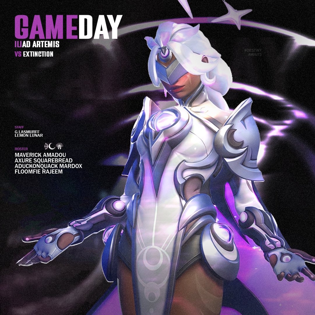 IliadEsports's tweet photo. A hunt knows no bounds!

Artemis vs @ExtinctionNA 
FACEIT League S10 — Masters Division    

9PM EST TN 
https://t.co/fQjTfbJVmp

#DestinyAwaits | #FACEIT_OW | #ILIADesports https://t.co/vIxqXf88m0