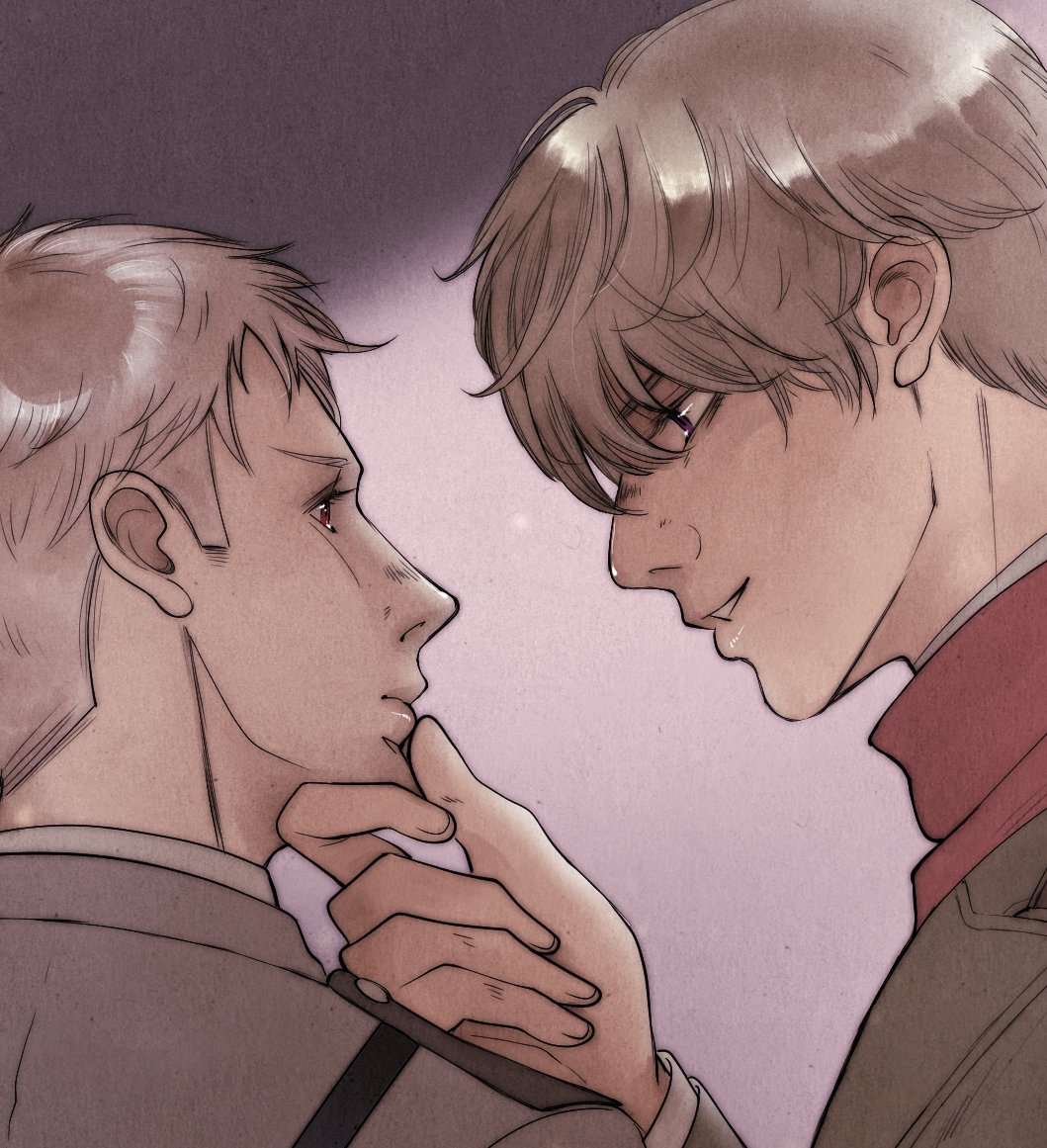 wildfang_art's tweet photo. • Russia looked deep into his eyes, and a feeling of approval and pride directed at him, and him alone, washed over Prussia.
“As expected. It suits you beautifully,” Russia mused.
#rusprus #hetalia https://t.co/XMfBYm15li