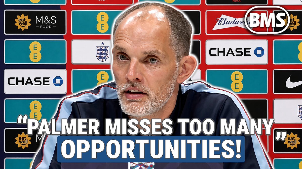 BeanymanSports's tweet photo. 🚨 NEW YOUTUBE VIDEO 🚨

TUCHEL: “PALMER MISSES TOO MANY OPPORTUNITIES!” 👀 England v Spain 🏆 Nations League

WATCH HERE 👉 https://t.co/Ri29o9Oe3H https://t.co/fgnpyWZcxh