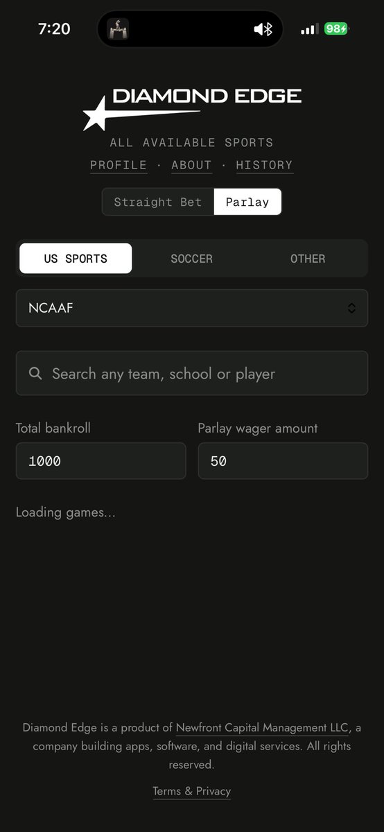 PhilippeDesra's tweet photo. Who wants to test my AI powered hedging app? #Gambling #Gambling𝕏 #capper #parlay #POTD #draftkings #hardrockbet #kalshi #polymarket https://t.co/HhJ2uDQVX7