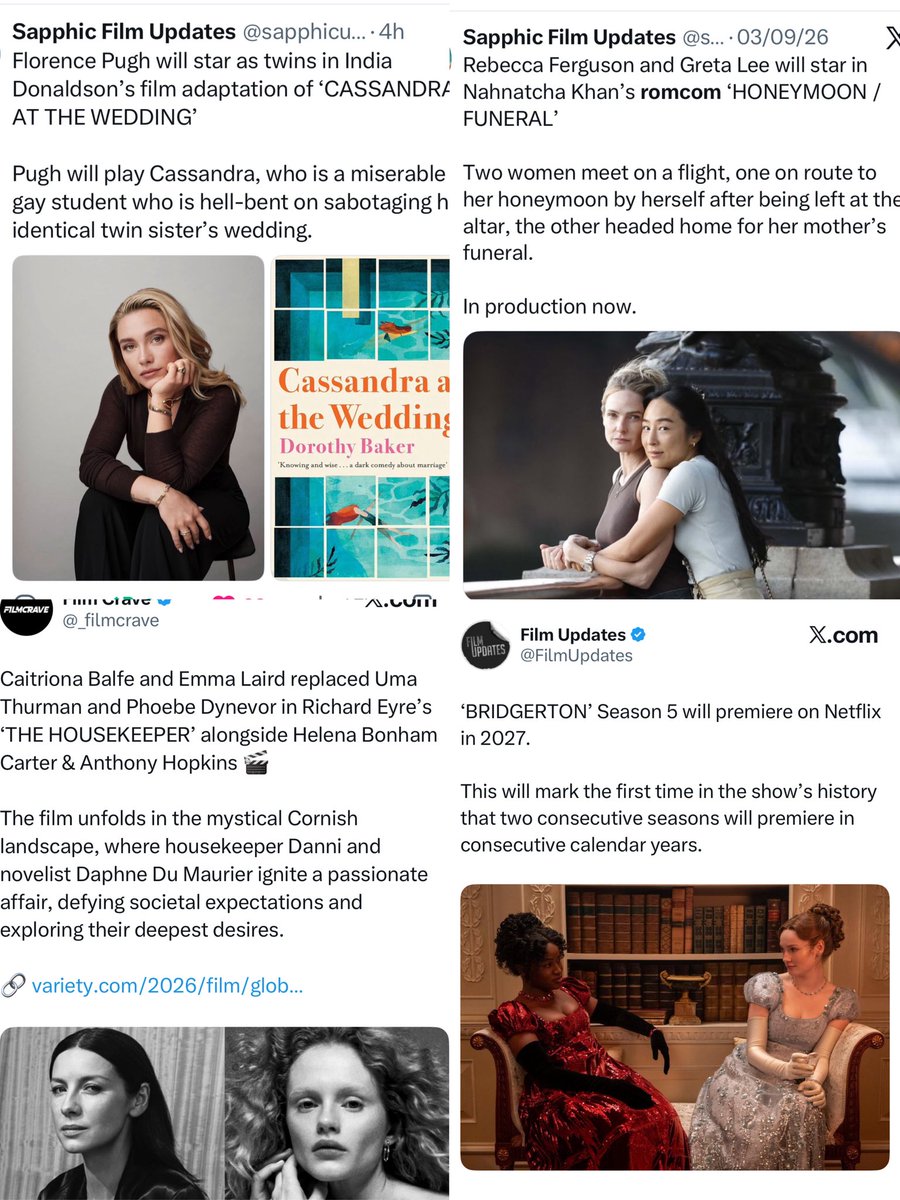 Ormlycia's tweet photo. 2027 is about to be a massive win for sapphics https://t.co/1svyAQiHH3