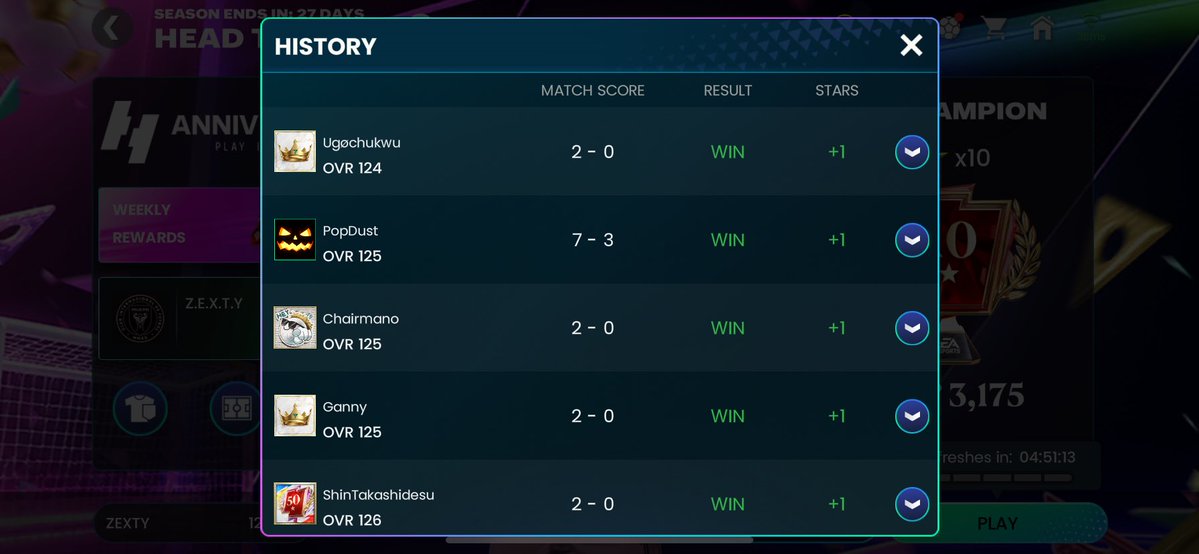 zexty009's tweet photo. Sorry bro, but I'm adapting already 😔
The target now is to reach 50 rank star in H2H before I play any other division mode. But I'm still hoping #EA do something about the defenders and their draining stamina

 #FCMobile27 #EASPORT https://t.co/KjPuakcZ7T