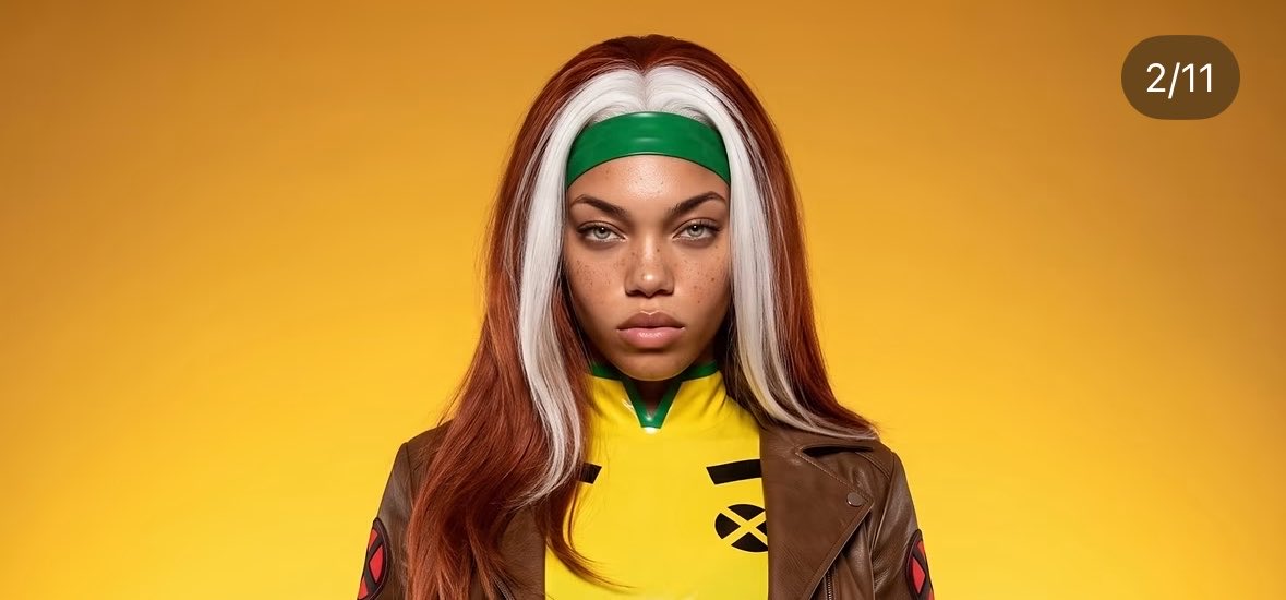 maicocoanut's tweet photo. Soo… we not gone mention how the AI cosplay lowkey stole KieraPlease face?.. not cool. 

I peeped that and i cannot unsee it … hm.. https://t.co/QAcfrSpTdd