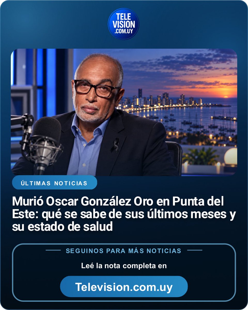 tvuycom's tweet photo. Fue una figura indiscutida de la radio y TV en Argentina. Oscar González Oro falleció hoy en Uruguay.
Todos los detalles aquí 👇
https://t.co/lyMQMgFtUi https://t.co/WZnNIkr631