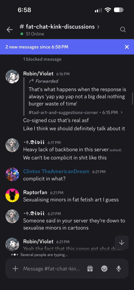 HeavyJillV's tweet photo. Screenshots of the pedophile that he DEFENDS talking about how lolicon consumption doesnt matter, and him whining in his discord https://t.co/E18tzKRjxL