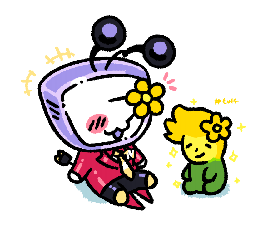 plasticluvdelux's tweet photo. my fanart of flowiwi...... tennkawa matched his flower :] 🌼 https://t.co/AkzU7NmkPf