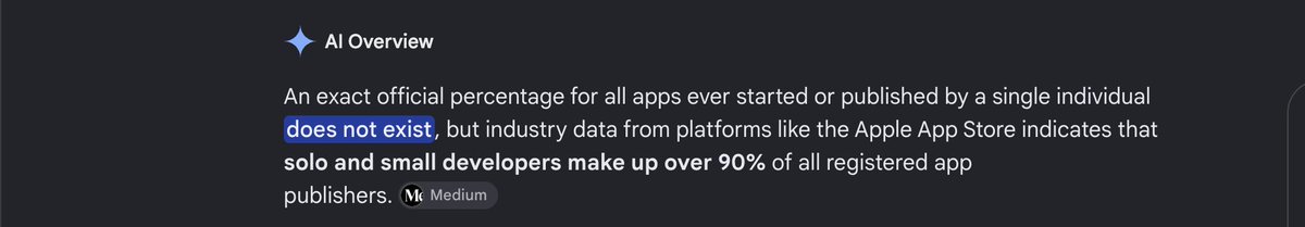 anito_anto's tweet photo. @YashHustle_22 Calm down, it's just stats looked wrong. But out of all the apps, seems like 90% apps started as solo dev. https://t.co/m5fbCLbJqa