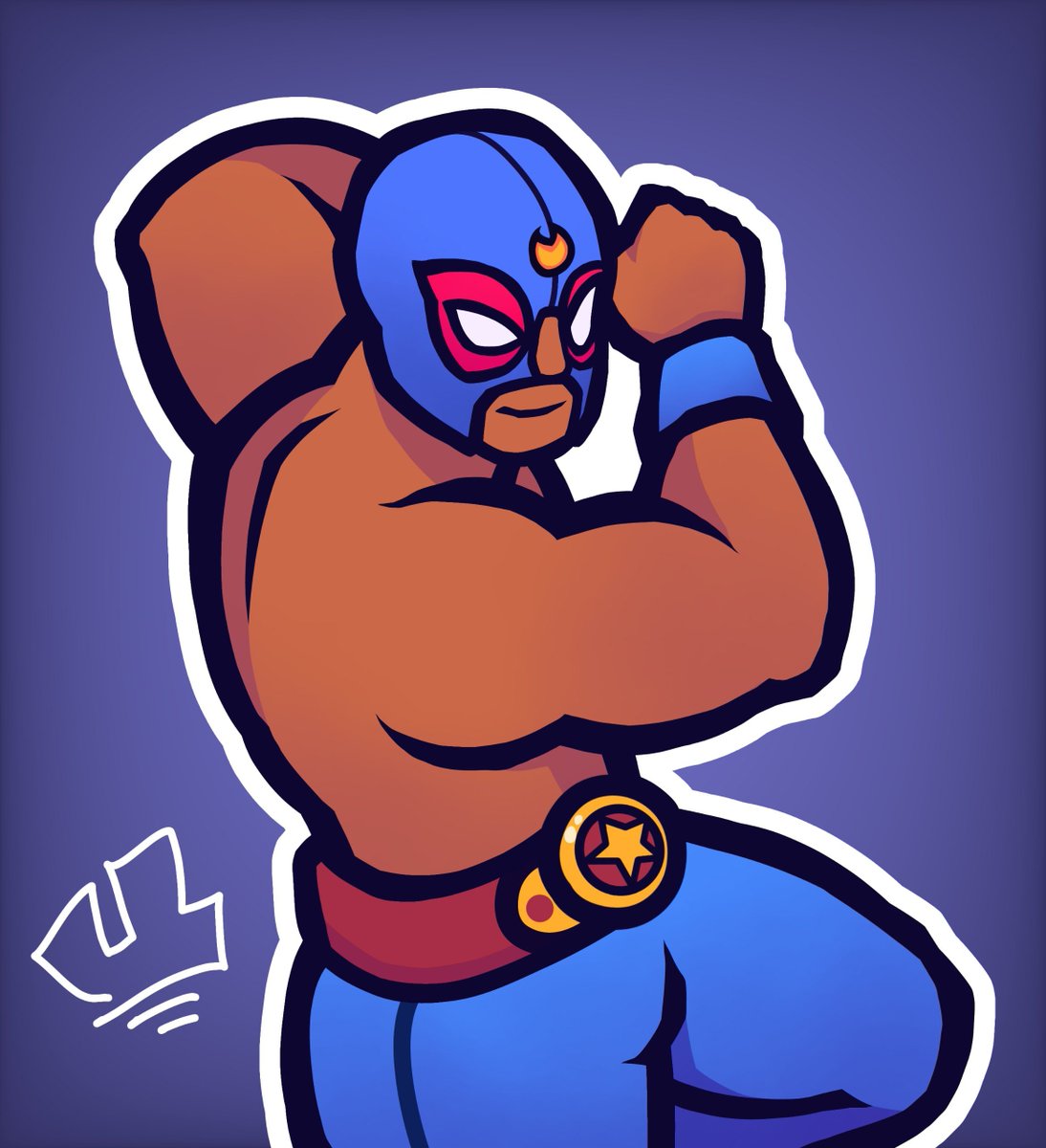 nenebodrio's tweet photo. Fua, por fin terminé este dibujo luego de procrastinar como por 4 días xd
#brawlstarsfanart #ElPrimo #digitalart #BrawlStars https://t.co/RTRUJnUwpL