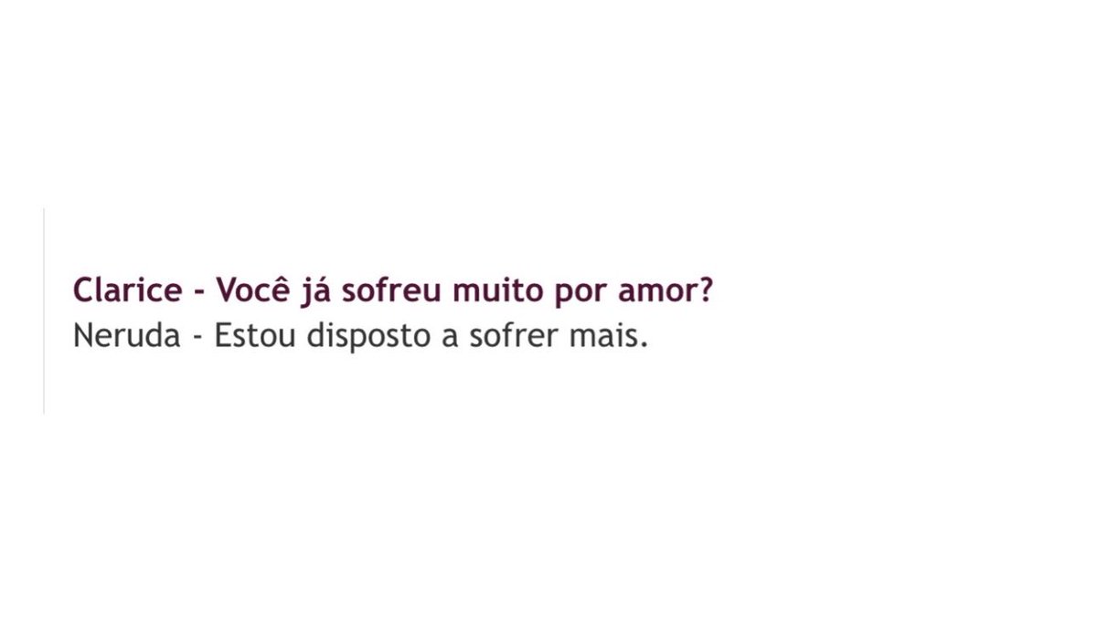 hdidcare's tweet photo. tem dias, como esse, que me pego pensando no pablo neruda sendo entrevistado pela clarice lispector https://t.co/zQvWfMT4yO