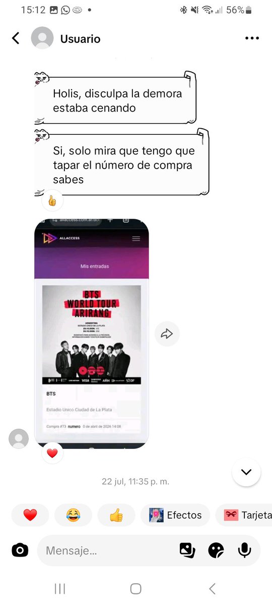 aylenp942's tweet photo. Hola  no tengo su cara lamentablemente pero su nomɓre y cuil si me estafo 2 entadas cabecerra norte su nombre es Ludmila yanel Roman tiene 20 años y es de buenos Aires le di 517.500 plata me costo juntar mucho esfuerzo
#ESTAFORA #BTS https://t.co/dezMBIm4iZ