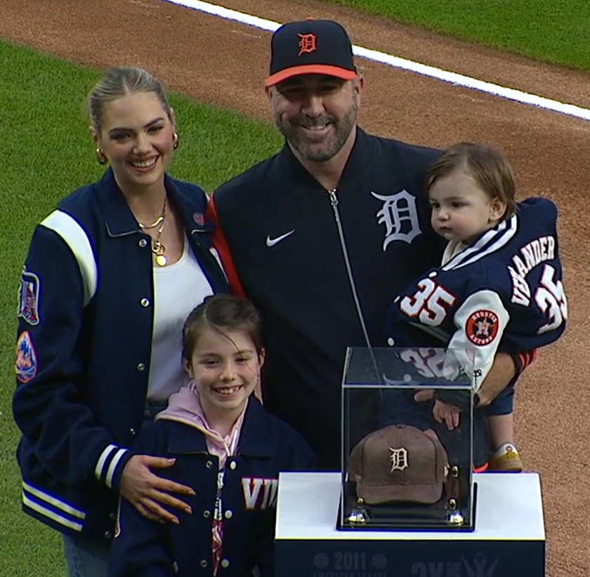 MLB's tweet photo. A special moment for the Verlander family 🧡 https://t.co/8CGheLZ2fJ