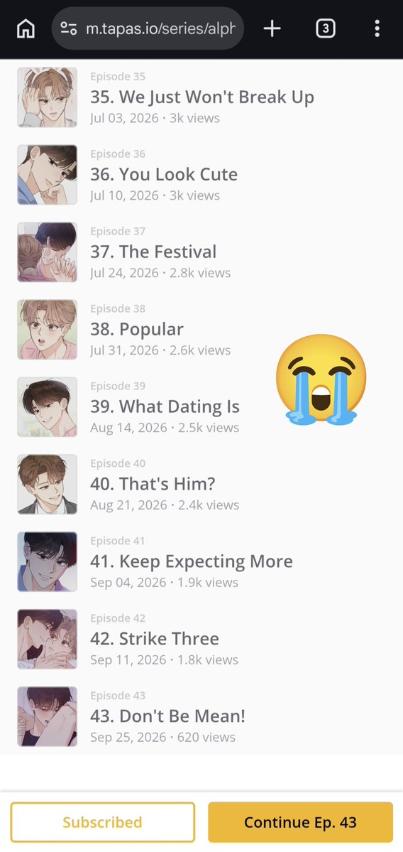 Mavrokami's tweet photo. No more release dates 🥺😔💔 https://t.co/hHmI99HAUg