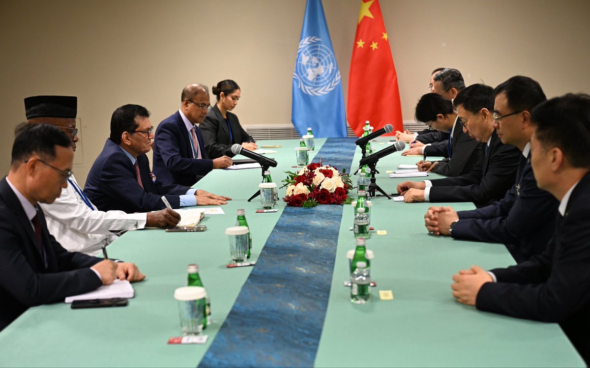 UN_PGA's tweet photo. Pleased to meet with H.E. Mr. Han Zheng, Vice President of the People’s Republic of China. We discussed the current international situation and the key priorities of the General Assembly’s 81st session. https://t.co/jmsAfrjVuk