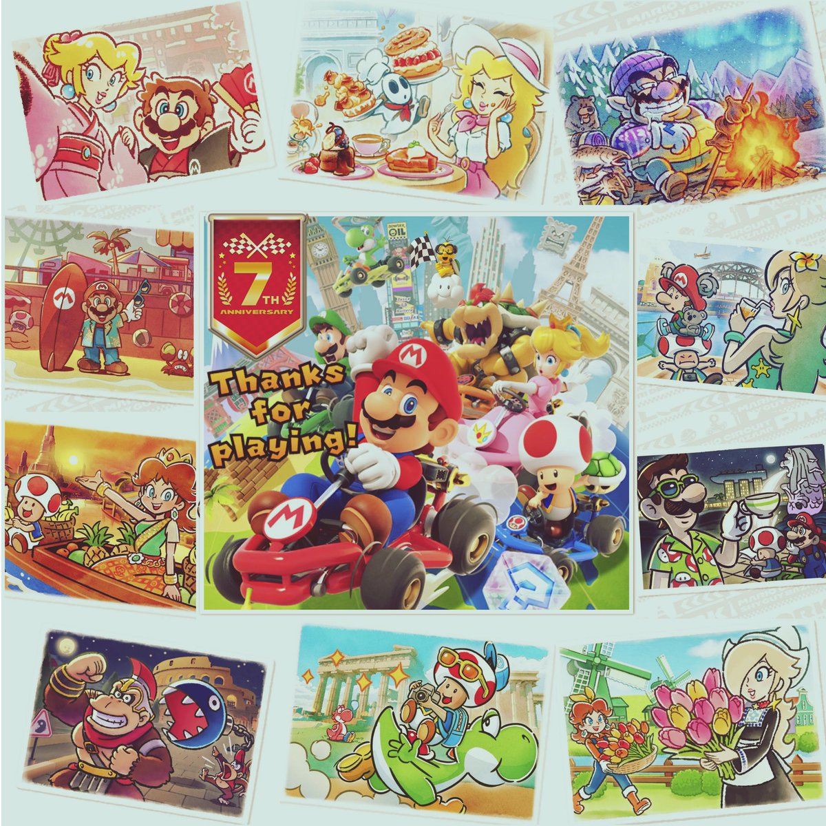Tito69619339's tweet photo. Happy 7️⃣th anniversary to #MarioKartTour 🎊
So much memories will never be forgotten 🌟🥺 https://t.co/F1MykJxMoo