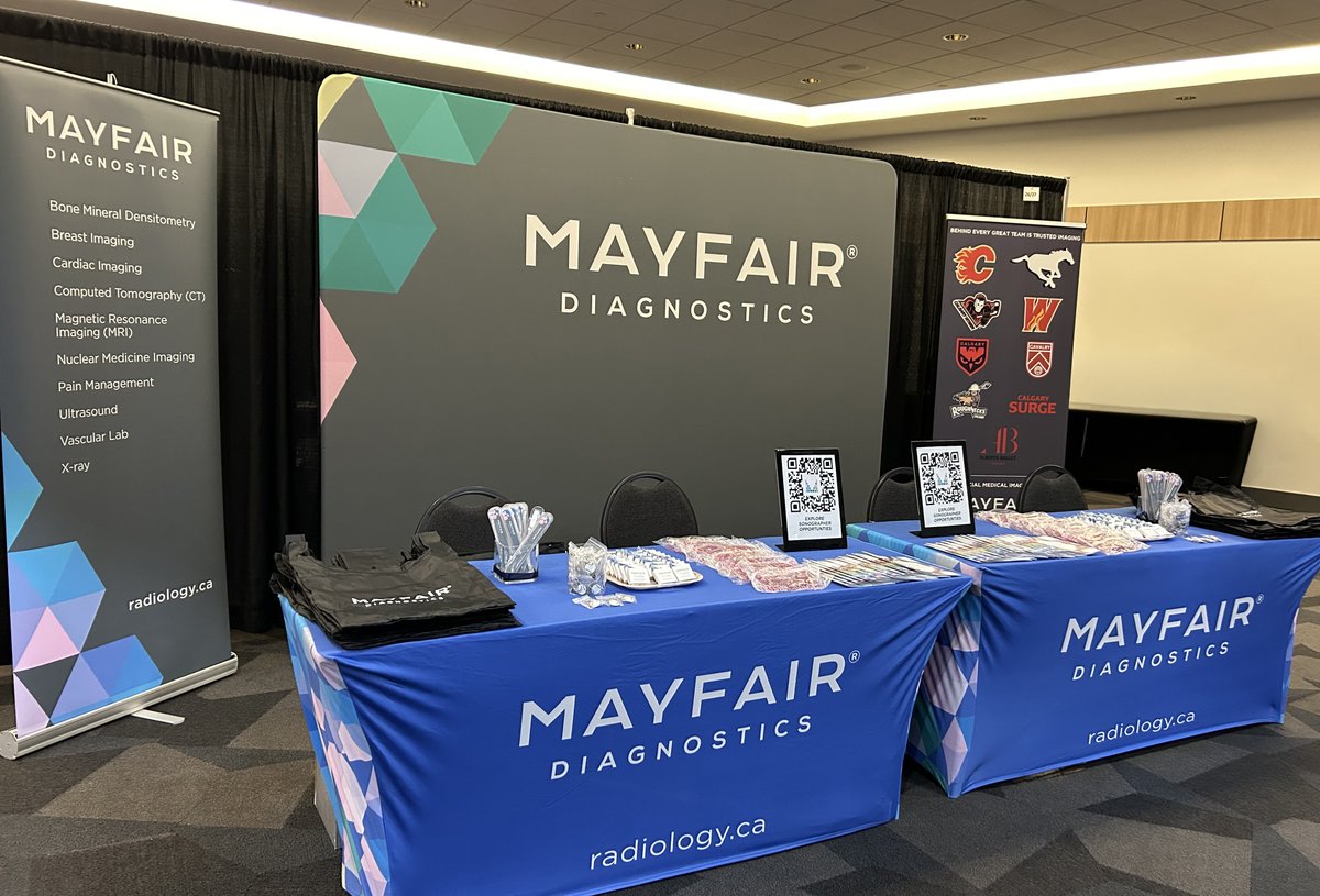MFradiology's tweet photo. Our home for SonoCon 2026 this weekend.
Mayfair Diagnostics is proud to be part of a weekend bringing sonographers from across Canada together.
If you’re attending, stop by our booth and say hello — we’d love to connect.
#SonoCon2026 #SonographyCanada #Sonography https://t.co/90H2G0xae7