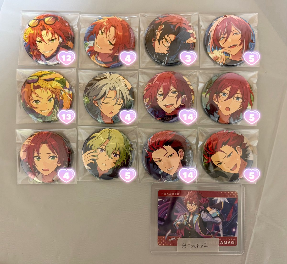 ipwhs2's tweet photo. 【交換 譲渡】
あんスタ コレ缶 コレクション缶バッジ jun idol casual

求：icジュン∞ i夏目18 cつむぎ10 c真5 i真緒17 i日和17 i颯馬14
→全て同種

譲：画像 又は ツリー先引用
→同種i維吹12も所持してます。

当方のミスにより通販での購入ができず、取引を完遂したいため求めております。
➜ https://t.co/N6stHXXVEi