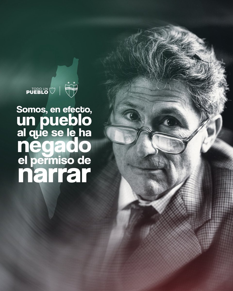 CDPalestinoSADP's tweet photo. SU VOZ SIGUE PRESENTE ❤️💚

A 23 años de su partida, recordamos a Edward Said, intelectual palestino que dedicó su vida a defender el derecho de #TodoUnPueblo a contar su propia historia 🇵🇸 https://t.co/8G6vqSFxri