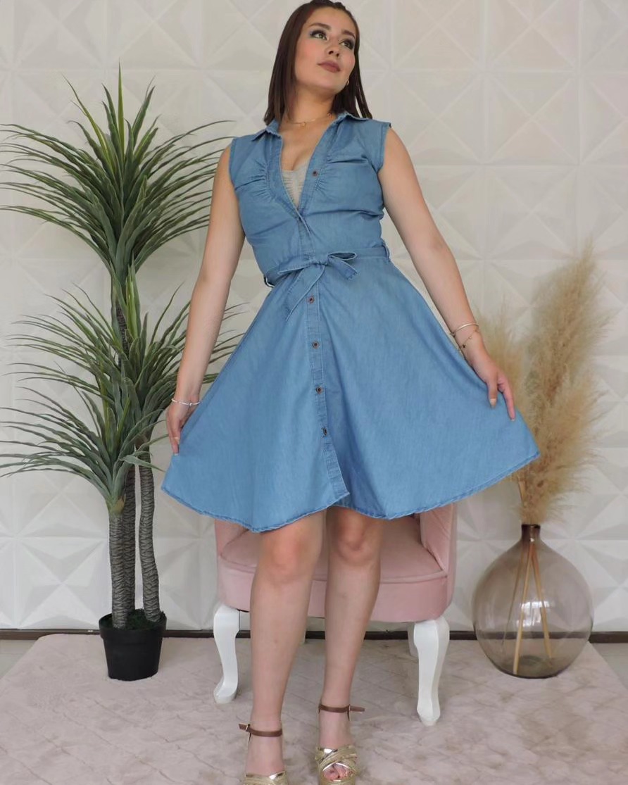 rudsonjs's tweet photo. Código: AUTENTICA 
Vestido denim cómodo y fresco, disponible en 2 tonalidades. Managua, Mercado Oriental, de Jabonera América 1 cuadra al oeste. https://t.co/NzX8AG2rE0