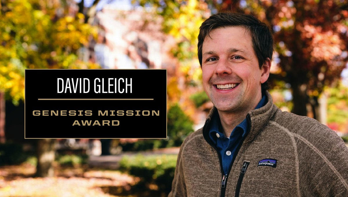 PurdueCS's tweet photo. Congratulations to #PurdueCS Professor David F. Gleich for receiving the Genesis Mission Award. Gleich's research will investigate large language model training data and how predictions are formed. 

Learn more: https://t.co/67J1PZbTot
#LLM #PurdueScience https://t.co/6qCBKXNDuy