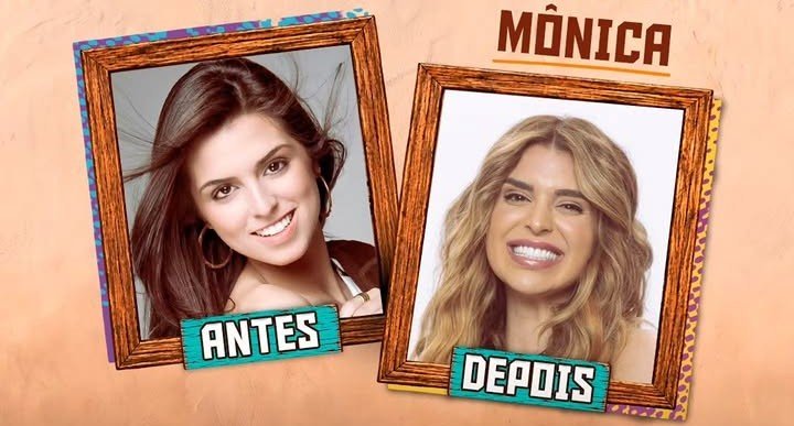 MutiroesMonica's tweet photo. Antes e depois da Mônica: sempre foi linda! 🥹❤️ #TeamMonica | #AFazenda18 | #AFazenda. https://t.co/YxCRpJpLaJ