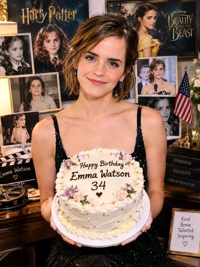EmmaCWatso36's tweet photo. #Emmawatson 
Happy birthday wish to me 🎉🎊 
#EmmaWatsonFanPage
#EmmaWatsonFanPageO https://t.co/cu5vxm8aTf