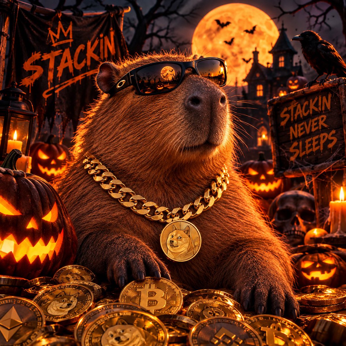 StackinInfinite's tweet photo. Who’s ready to get spooky and start $STACKIN? 🎃💰@Pumpfun 
Drop a comment below I wanna see if you’re ready! 🚀 https://t.co/Bfvf9JaK9g