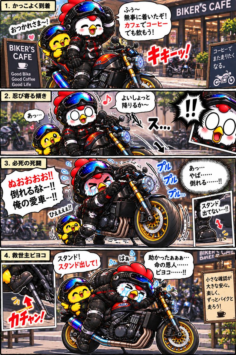 YHTfam_STANP's tweet photo. 降りるだけなのに、まさかのラスボス😵
#スタンド　#バイク乗り https://t.co/tKDwO9SHBS