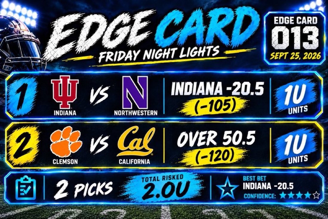 EdgeCardPicks's tweet photo. @ProphetX https://t.co/DWZI9wGT9Z