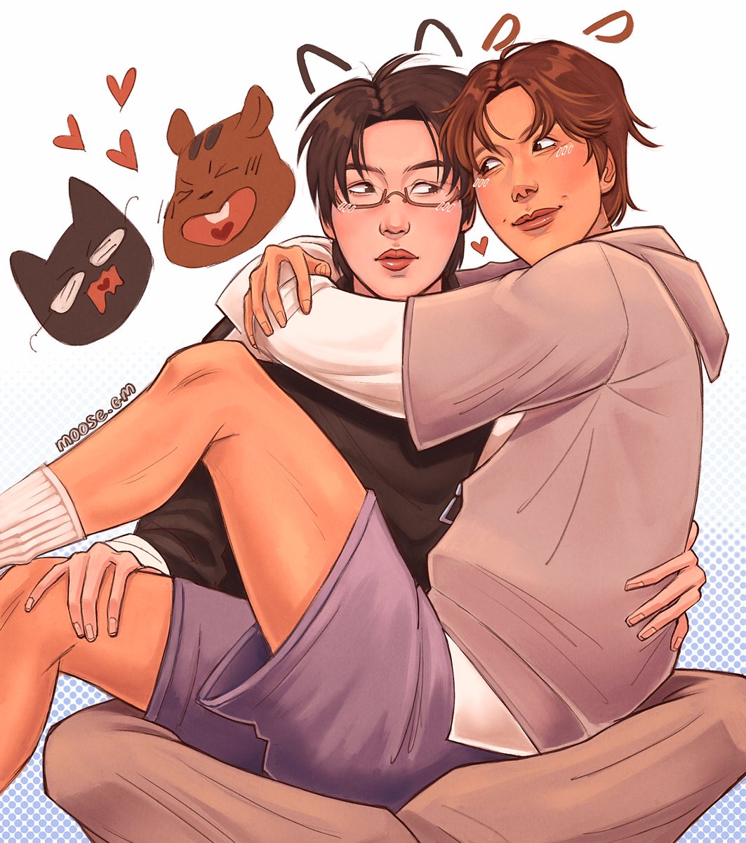 MooseGM1's tweet photo. 🐈‍⬛🐿❤️
#sope #yoonseok #jhope #yoongi #bts #btsfanart https://t.co/r9kBHnUGTz