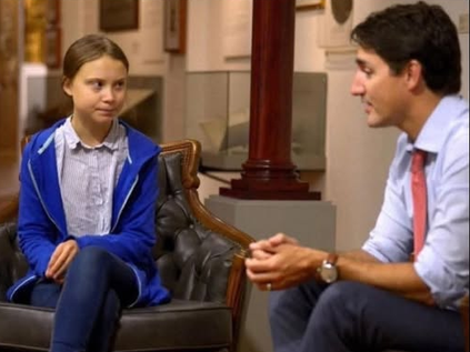 SaltyGoat17's tweet photo. This is the most ANNOYING LITTLE BlTCH on the planet!!

The other one is Greta Thunberg and I don't care for her much either... https://t.co/U5UmWLNtHH