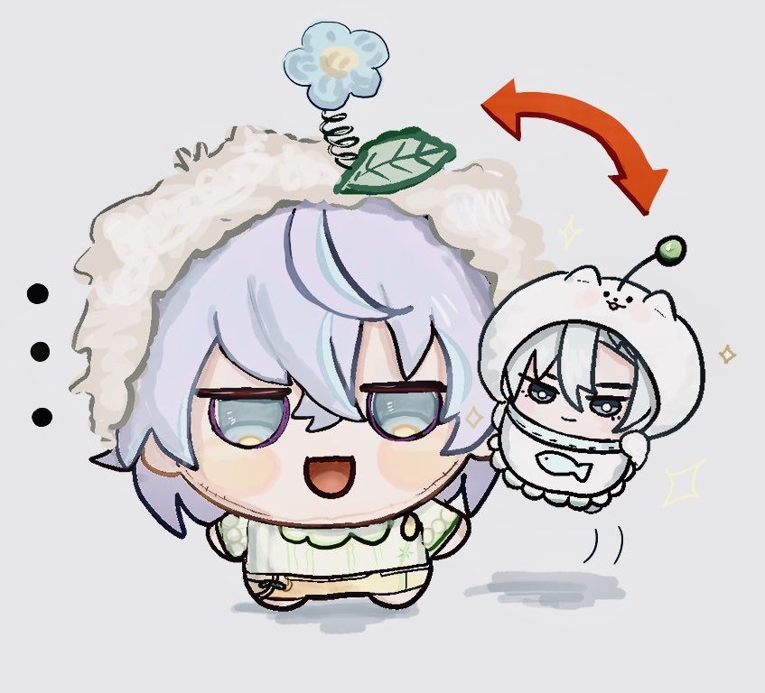 shuRo333's tweet photo. 友達のとこの🐙ぬいとうちのしゅま❄️
可愛いから描かせてもらった
※クロスオーバー注意 https://t.co/3yxIjiAz30