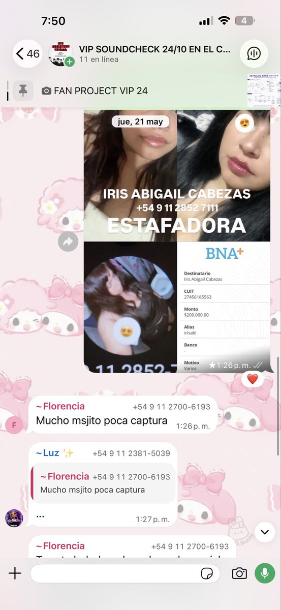 elfinauwu's tweet photo. @dfallaccess Iris Abigail Cabezas estafó a más de 20 chicas con entradas falsas, acuérdense de su cara porque va a estar en el VIP los 3 días https://t.co/4YbyTWN4wL