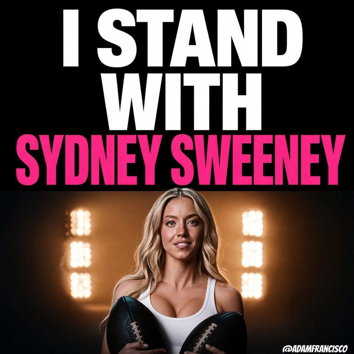 itxlunza's tweet photo. DO YOU STAND WITH SYDNEY SWEENEY?

🅰️ YES 💯
🅱️ NO ❌ https://t.co/wuTAbaf97G