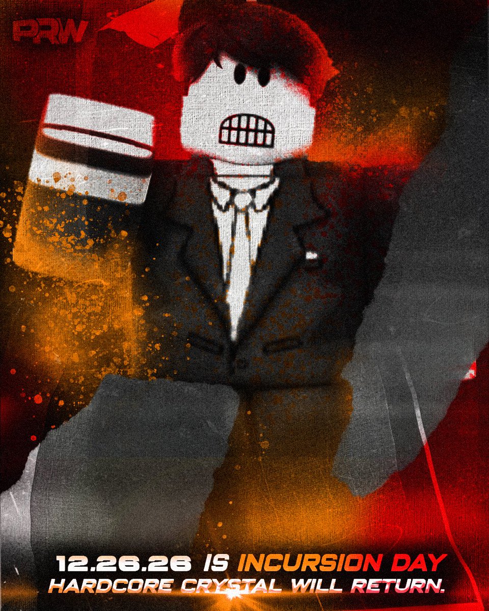 PRWRBLX's tweet photo. "You mess with time, time tends to mess back."

PRW PRESENTS: INCURSION
12/26/26

Art By: @KBKrossRBLX
COVER STAR: @BreixoMore49367 
JOIN THE SERVER NOW!: https://t.co/DsZIv3X3ip

#Rowrestling #PRW https://t.co/Q868quDHBV