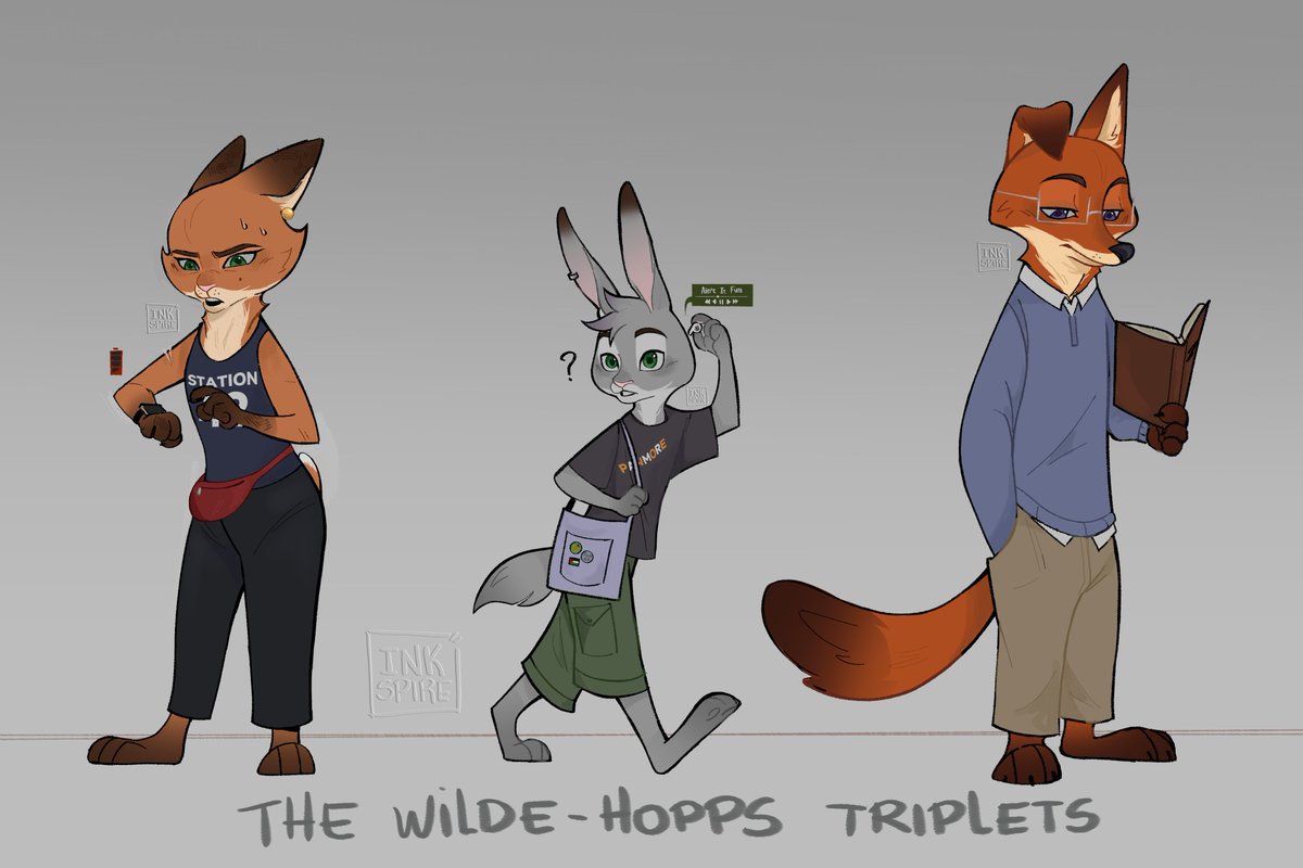 InkSpire0's tweet photo. The #wildehopps triplets grown up https://t.co/ZXwVZhp6lD