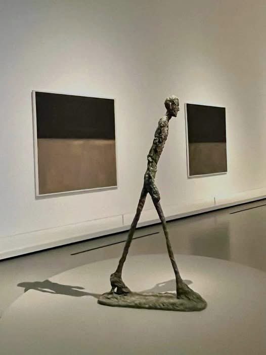 CHOKOEV's tweet photo. Alberto Giacometti and Mark Rothko https://t.co/kw962lu9SG