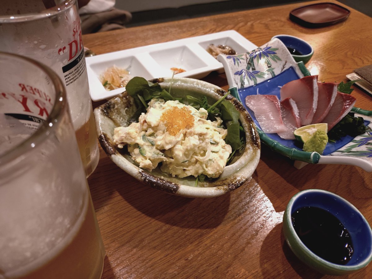 noah_plastics's tweet photo. 昨晩は地元の友達がポケふた巡りのついで（？）に遊びに来てくれたぞー！近所のお店はしご🐸🍻🍞 https://t.co/mIzlDSrT4v