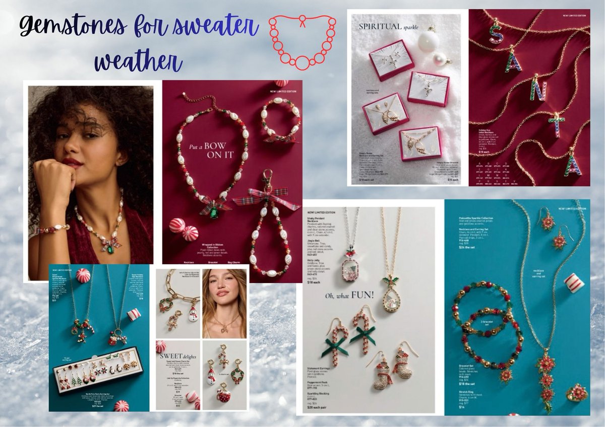IsabelleBertr20's tweet photo. 🎄YOUR TIMELESS TREASURES🎄
Elegance as rich as the season.
*Wrapped in Ribbon Collection
*Spiritual Sparkle Collection
*Sweet &amp; Snowy Charm Set
*Pendants &amp; Statement Earrings
*Poinsettia Sparkle Collection
#Barrie #AvonCanada #avonjewelry❤️#christmastime #avnwithisabelle https://t.co/q4tImMqlTH