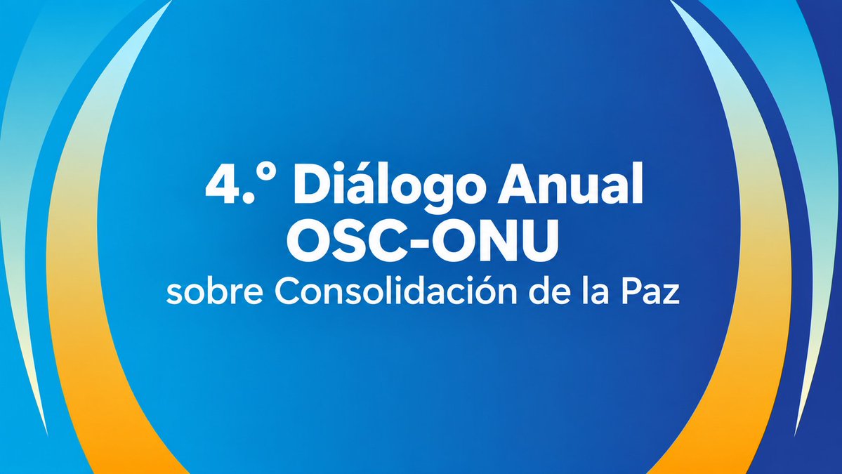 ONUPeru's tweet photo. 📢 Convocatoria para organizaciones de la sociedad civil

@UNPeacebuilding y @ACCORD_online invitan a postular al 4.º Diálogo Anual OSC-ONU sobre Consolidación de la Paz🕊️

📍 Nairobi, Kenia
📅 14-15 dic. 2026
⏰ Postulaciones hasta el 30 de septiembre
🔗 https://t.co/ID4bDLSBDM https://t.co/HuW2ky7BPx